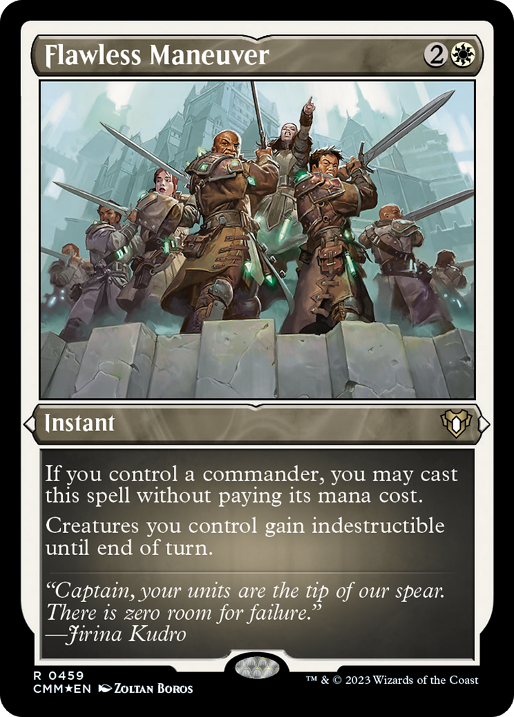 Flawless Maneuver (CMM-459) - Commander Masters Etched Foil-1