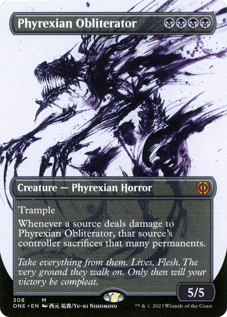 Phyrexian Obliterator (Borderless Ichor) [Phyrexia: All Will Be One]-1