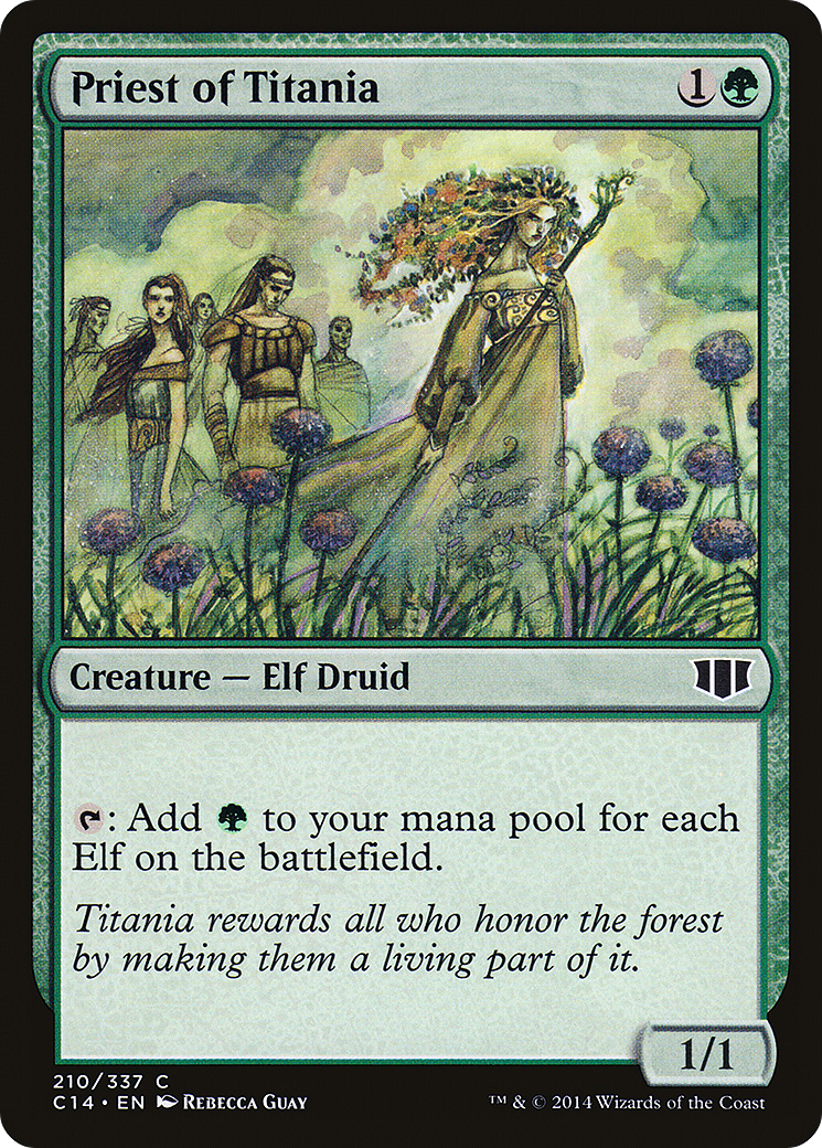 Priest of Titania [Commander 2014]-1