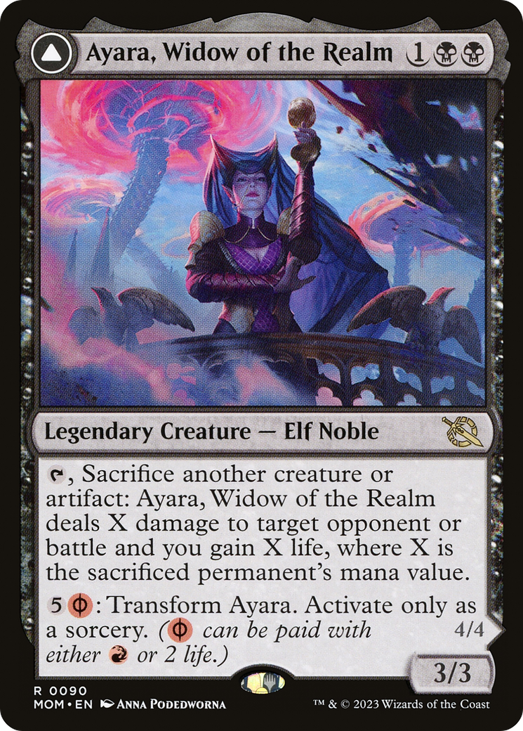 Ayara, Widow of the Realm // Ayara, Furnace Queen [March of the Machine]-3