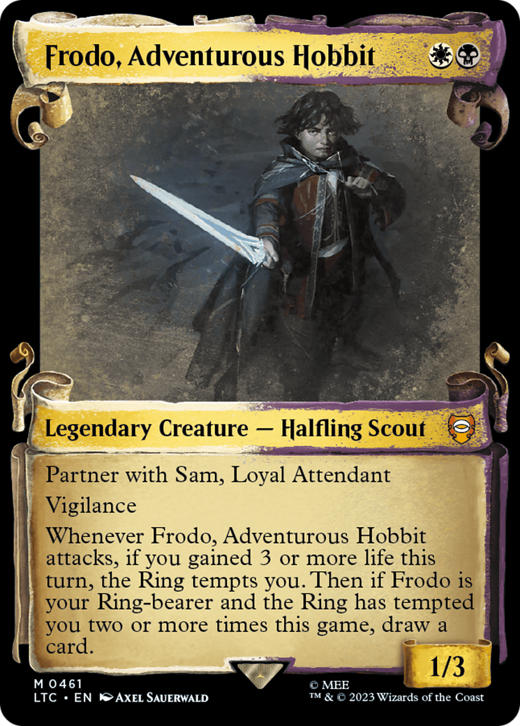 Frodo, Adventurous Hobbit [The Lord of the Rings: Tales of Middle-Earth Commander Showcase Scrolls]-1