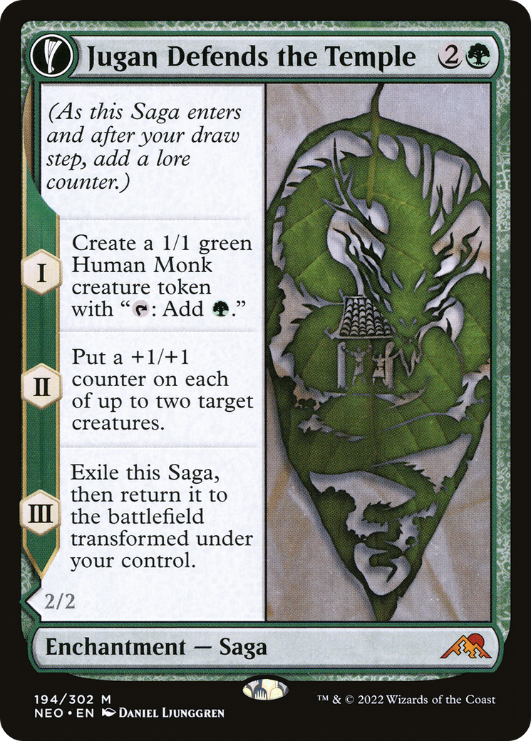 Jugan Defends the Temple // Remnant of the Rising Star [Kamigawa: Neon Dynasty]-4