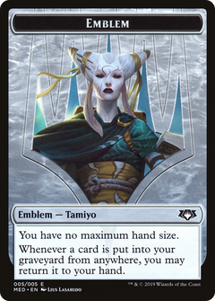 Tamiyo, the Moon Sage Emblem [Mythic Edition Tokens]-1