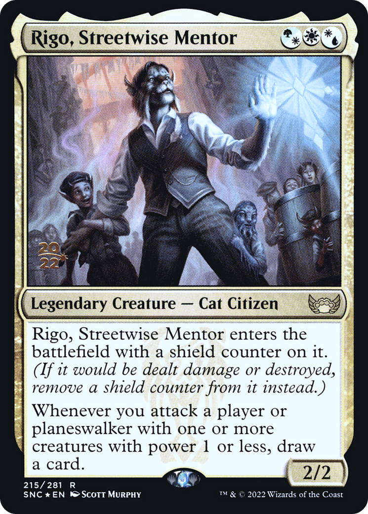 Rigo, Streetwise Mentor [Streets of New Capenna Prerelease Promos]-1