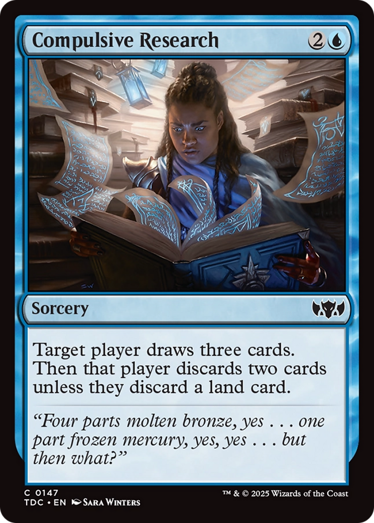 Compulsive Research [Tarkir: Dragonstorm Commander]-1
