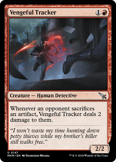 Vengeful Tracker (MKM-147) - Murders at Karlov Manor Foil-1