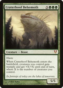 Craterhoof Behemoth [Avacyn Restored]-1