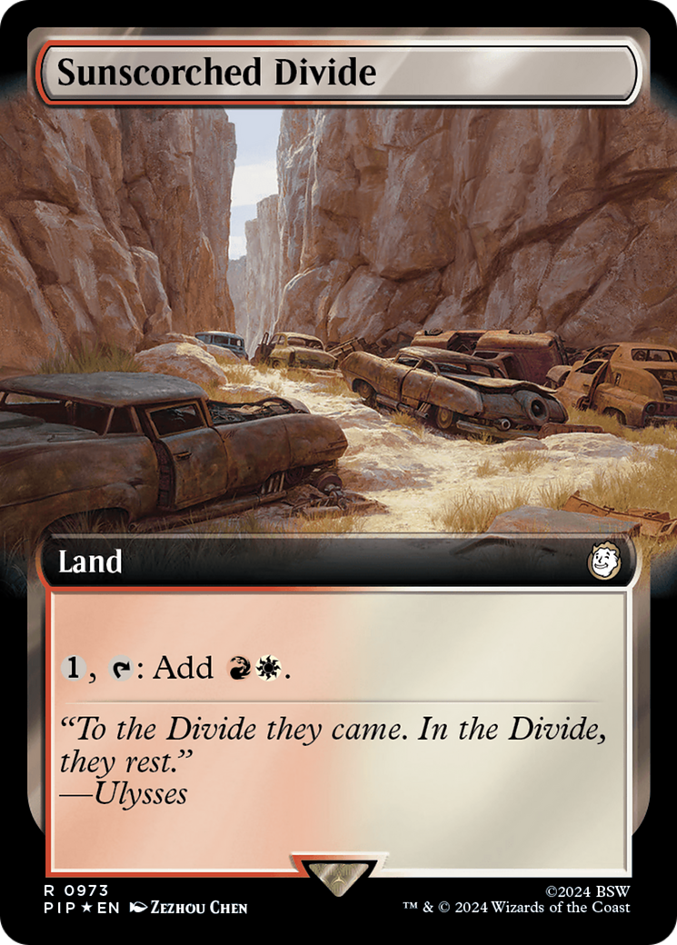 Sunscorched Divide (Extended Art) (Surge Foil) [Fallout]-1