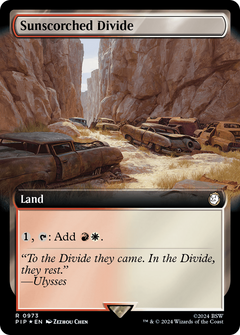 Sunscorched Divide (Extended Art) (Surge Foil) [Fallout]-1