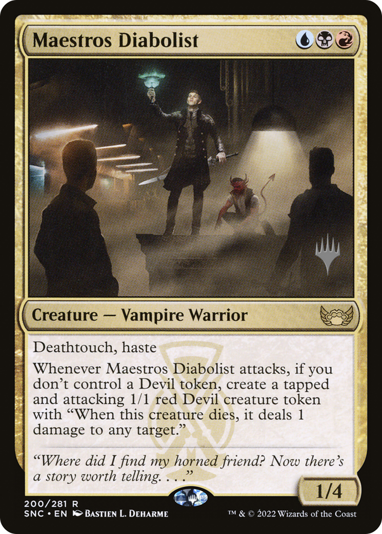 Maestros Diabolist (Promo Pack) [Streets of New Capenna Promos]-1