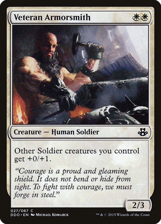 Veteran Armorsmith [Duel Decks: Elspeth vs. Kiora]-1