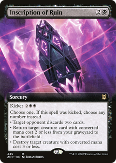 Inscription of Ruin (Extended Art) [Zendikar Rising]-1