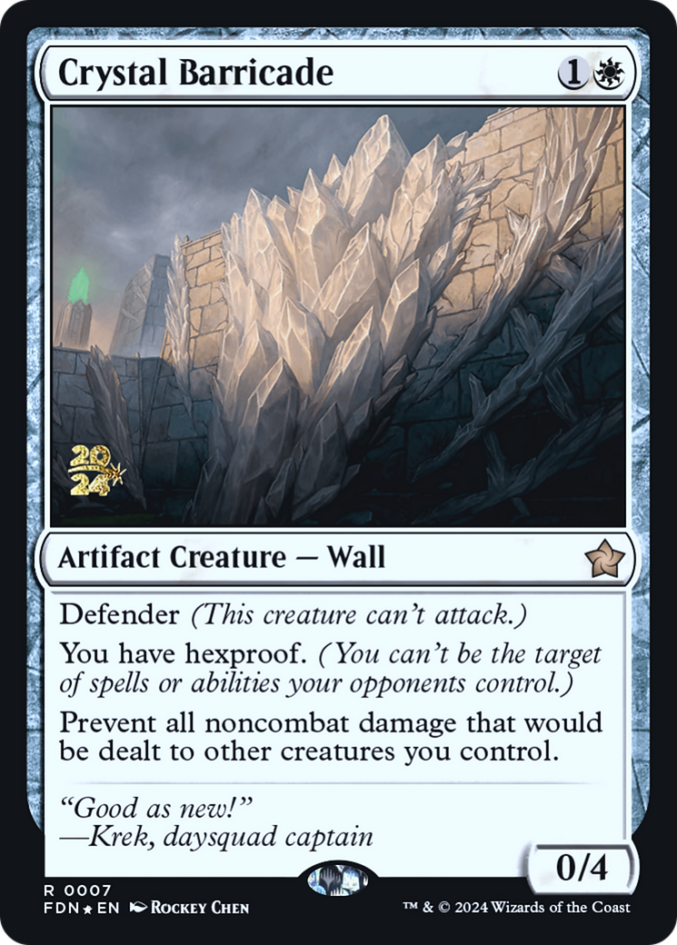 Crystal Barricade [Foundations Prerelease Promos]-1