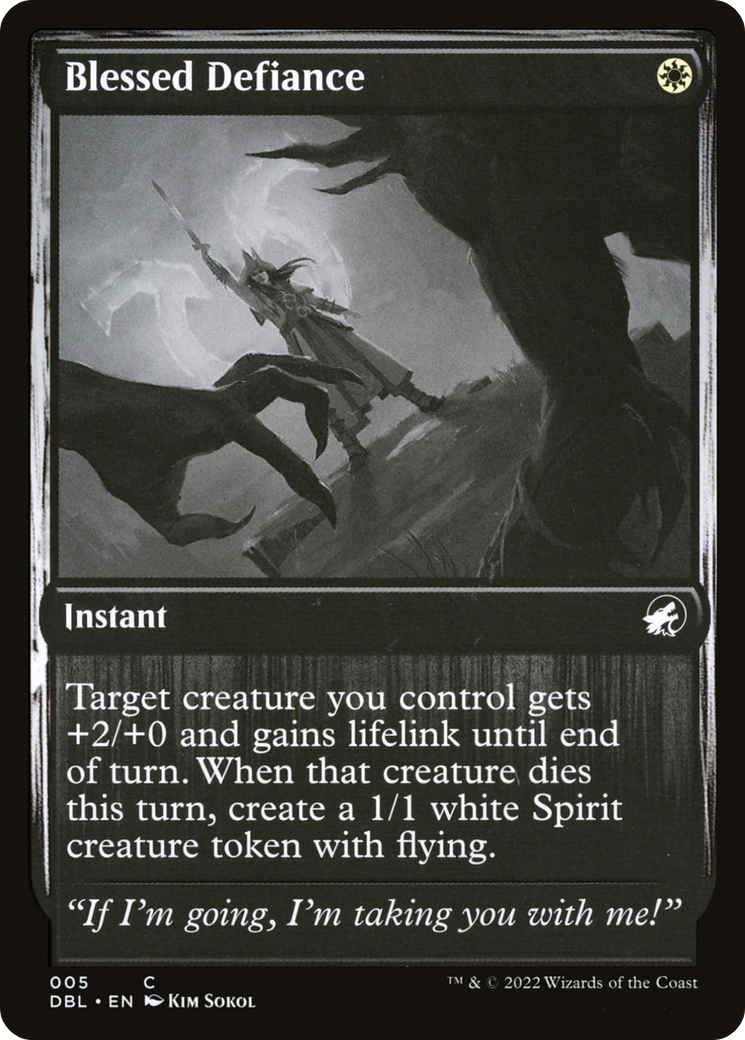 Blessed Defiance [Innistrad: Double Feature]-1