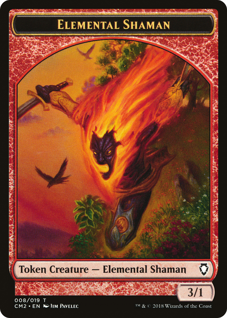 Elemental Shaman Token [Commander Anthology Volume II Tokens]-1