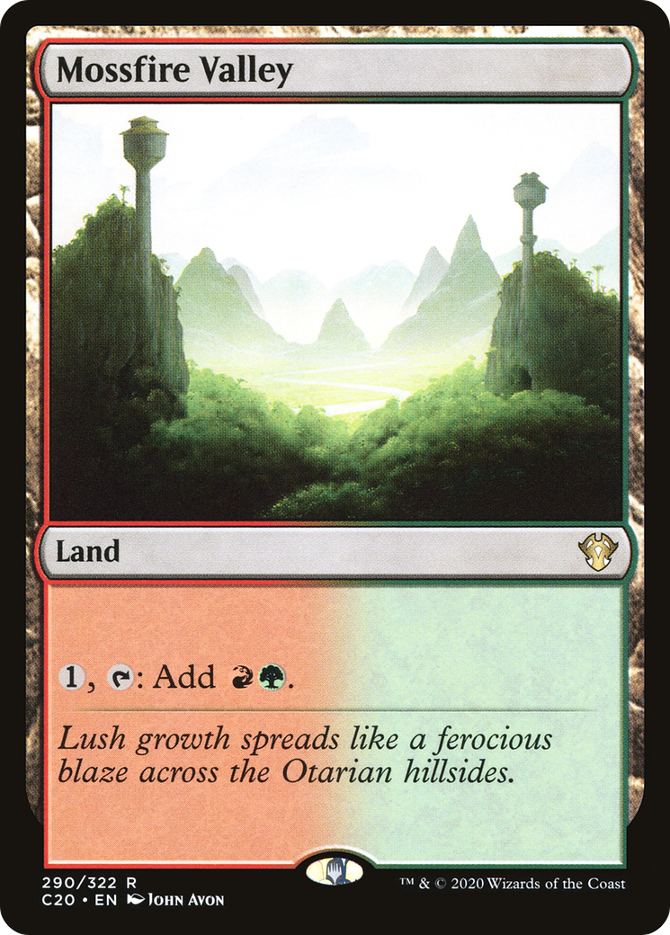 Mossfire Valley [Commander 2020]-1