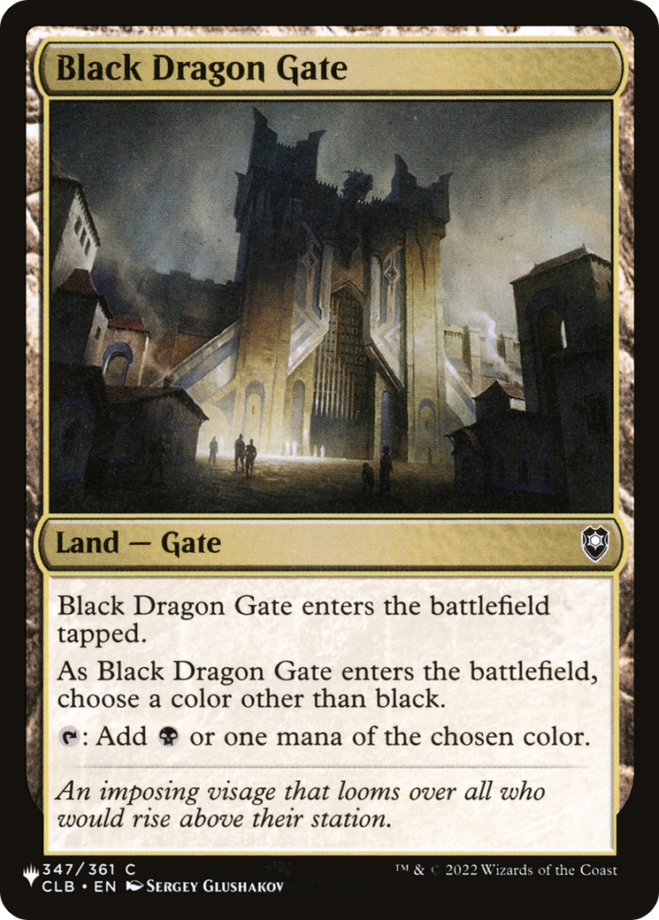 Black Dragon Gate [The List]-1