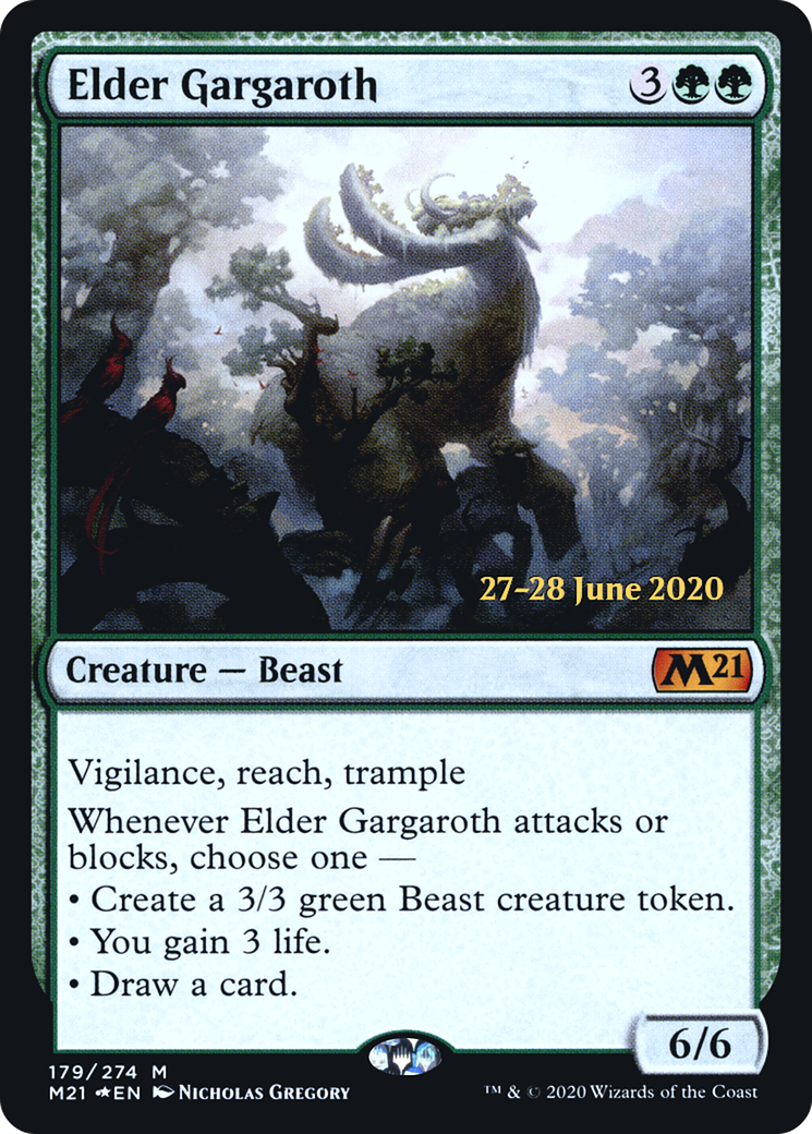 Elder Gargaroth [Core Set 2021 Prerelease Promos]-1