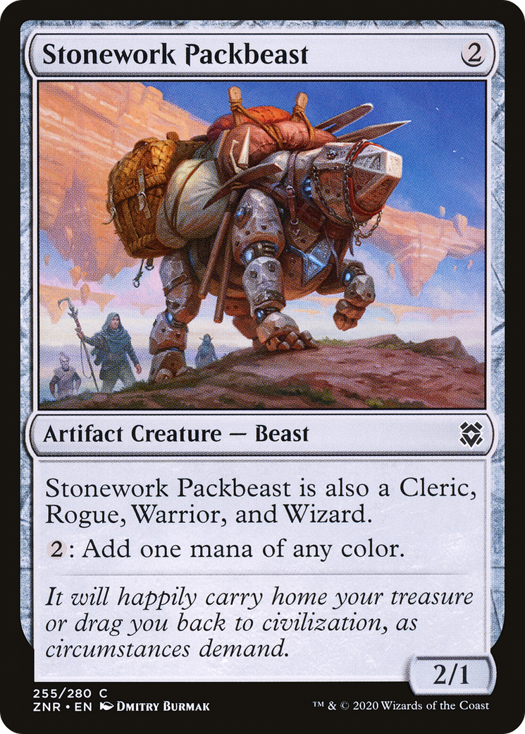 Stonework Packbeast [Zendikar Rising]-1