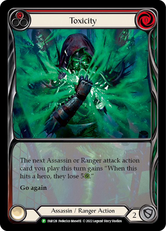 Toxicity (Red) [FAB128] (Promo)  Rainbow Foil-1