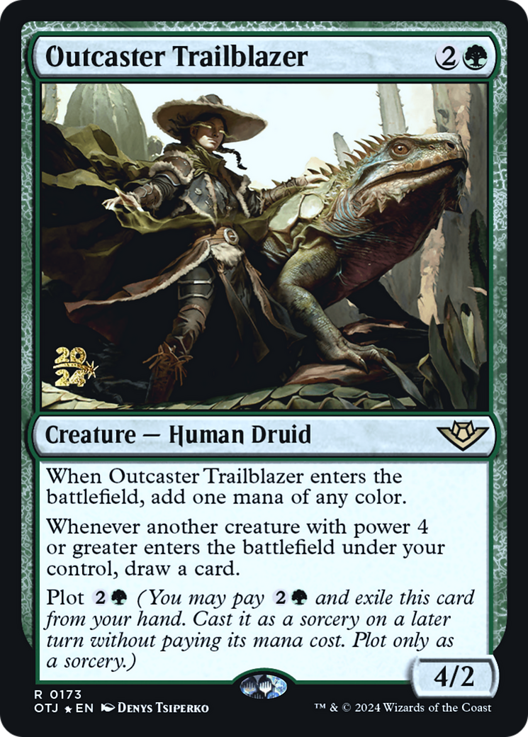 Outcaster Trailblazer [Outlaws of Thunder Junction Prerelease Promos]-1