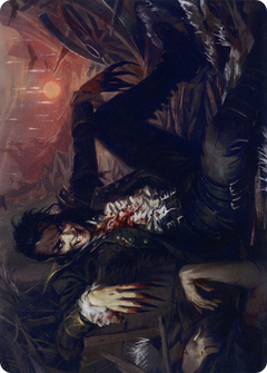 Arrogant Outlaw // Arrogant Outlaw (AMID-033) - Midnight Hunt Art Series (Borderless) Foil-1