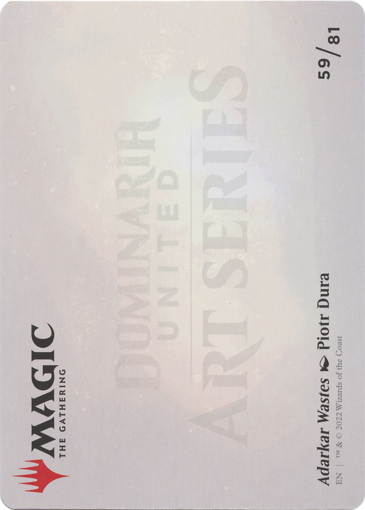 Adarkar Wastes // Adarkar Wastes (ADMU-059) - Dominaria United Art Series (Borderless)-2