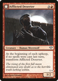 Afflicted Deserter // Werewolf Ransacker [Dark Ascension]-3