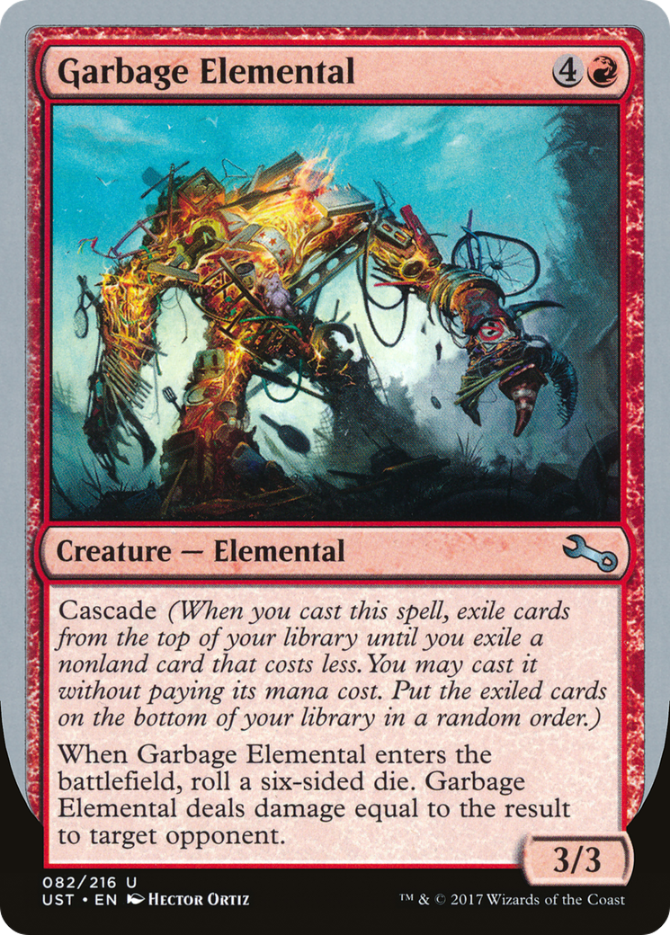 Garbage Elemental (3/3 Creature) [Unstable]-1