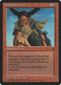 Brassclaw Orcs (Rob Alexander - Orcish Veteran Flavor Text) [Fallen Empires]-1