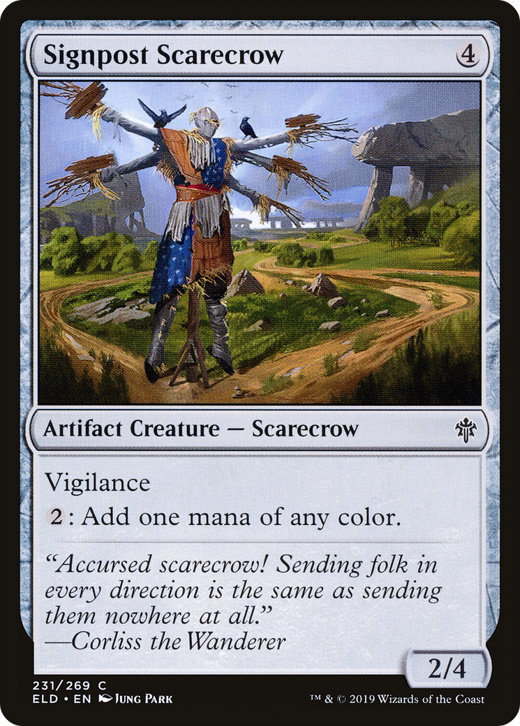 Signpost Scarecrow [Throne of Eldraine]-1