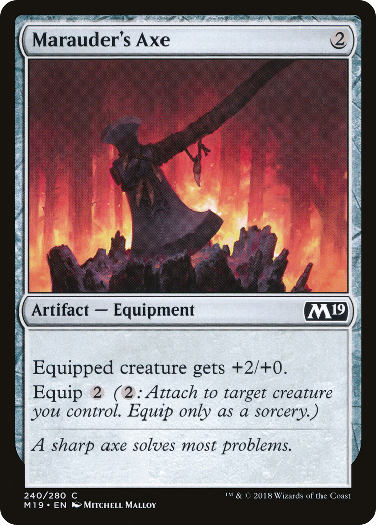 Marauder's Axe [Core Set 2019]-1
