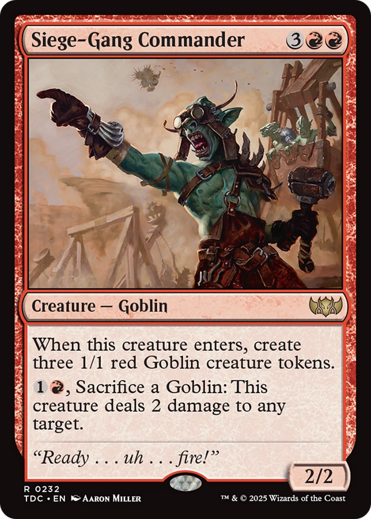 Siege-Gang Commander [Tarkir: Dragonstorm Commander]-1