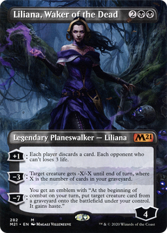 Liliana, Waker of the Dead (Borderless) [Core Set 2021]-1