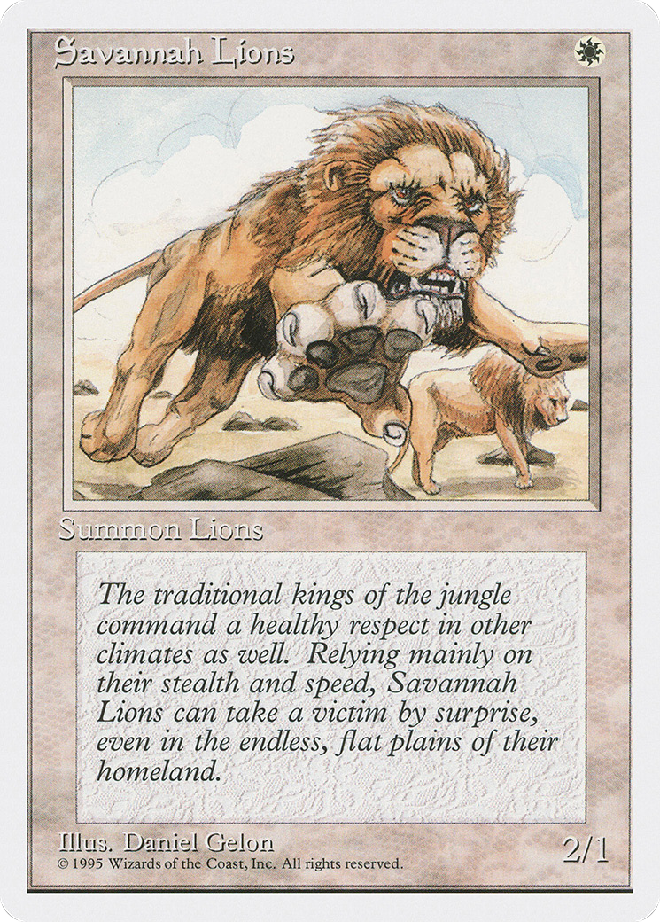 Savannah Lions [Fourth Edition]-1