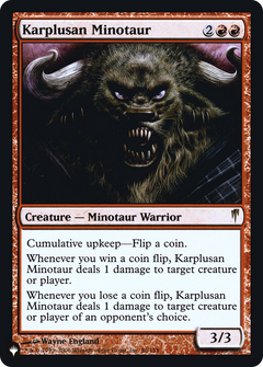 Karplusan Minotaur [Secret Lair: Heads I Win, Tails You Lose]-1
