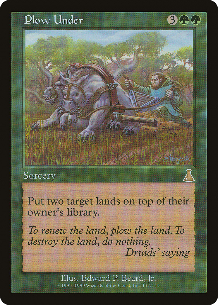 Plow Under [Urza's Destiny]-1