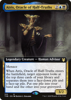 Atris, Oracle of Half-Truths (Extended Art) [Theros Beyond Death]-1