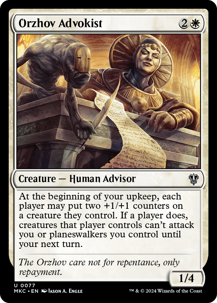 Orzhov Advokist [Murders at Karlov Manor Commander]-1