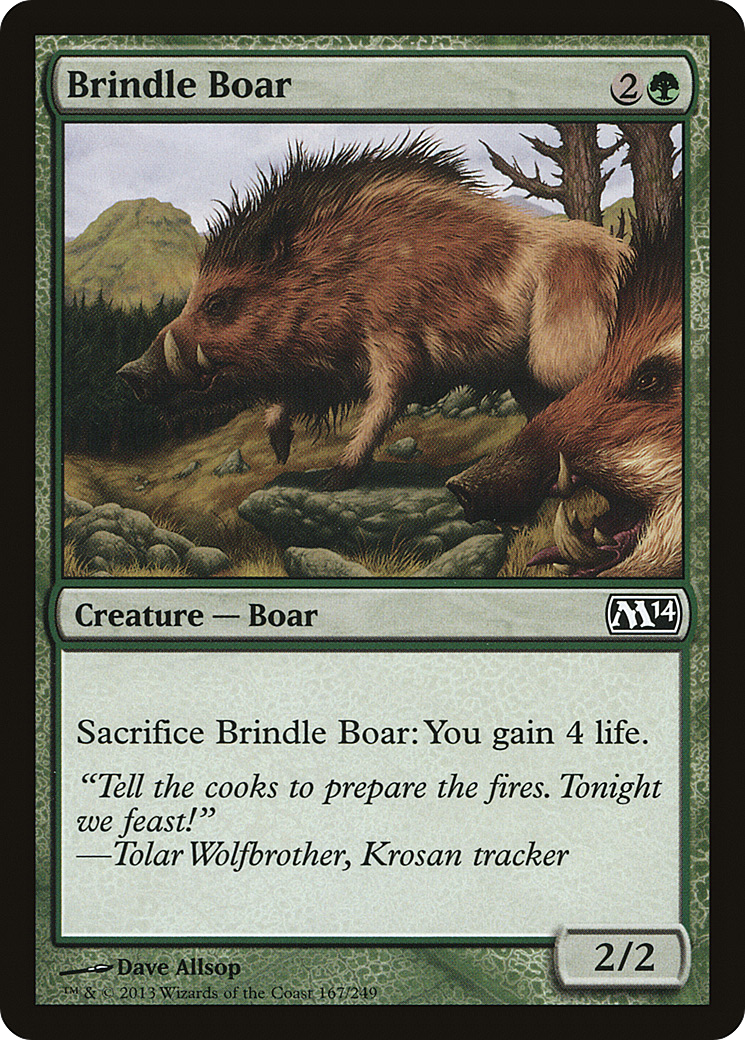 Brindle Boar [Magic 2014]-1