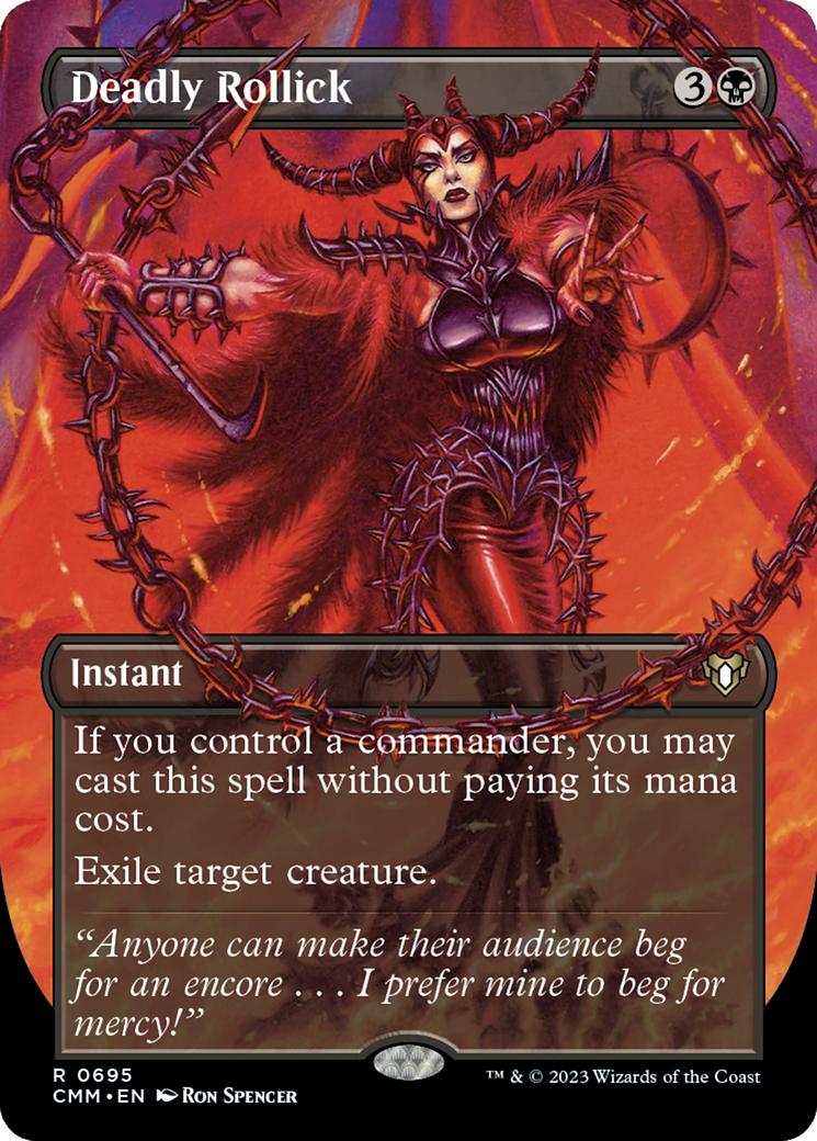 Deadly Rollick (Borderless Alternate Art) [Commander Masters]-1