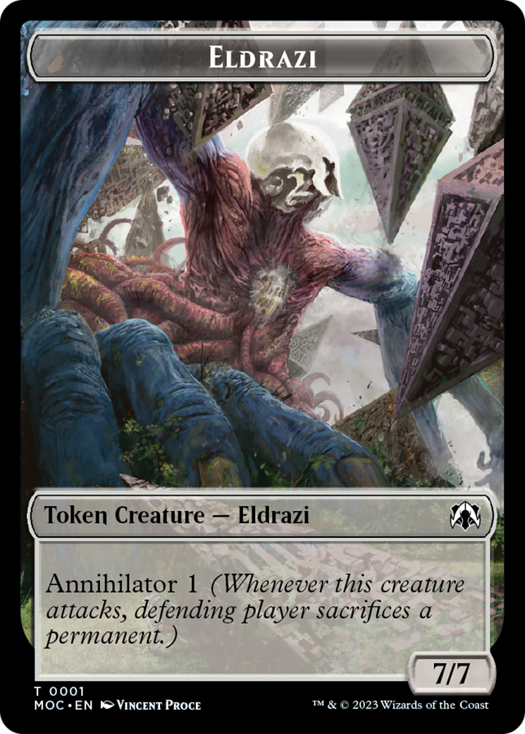 Goblin // Eldrazi Double-Sided Token [March of the Machine Commander Tokens]-2