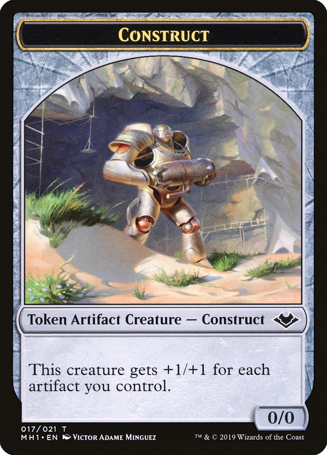 Zombie (007) // Construct (017) Double-Sided Token [Modern Horizons Tokens]-2