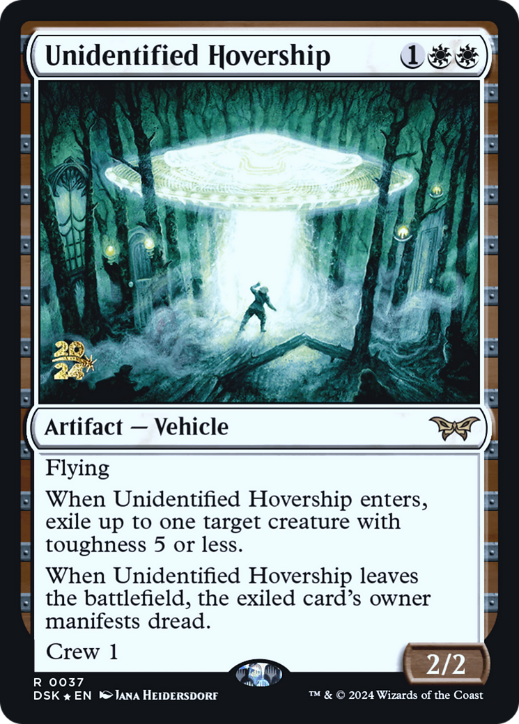 Unidentified Hovership (PRE-037) - Duskmourn: House of Horror Promos Foil-1