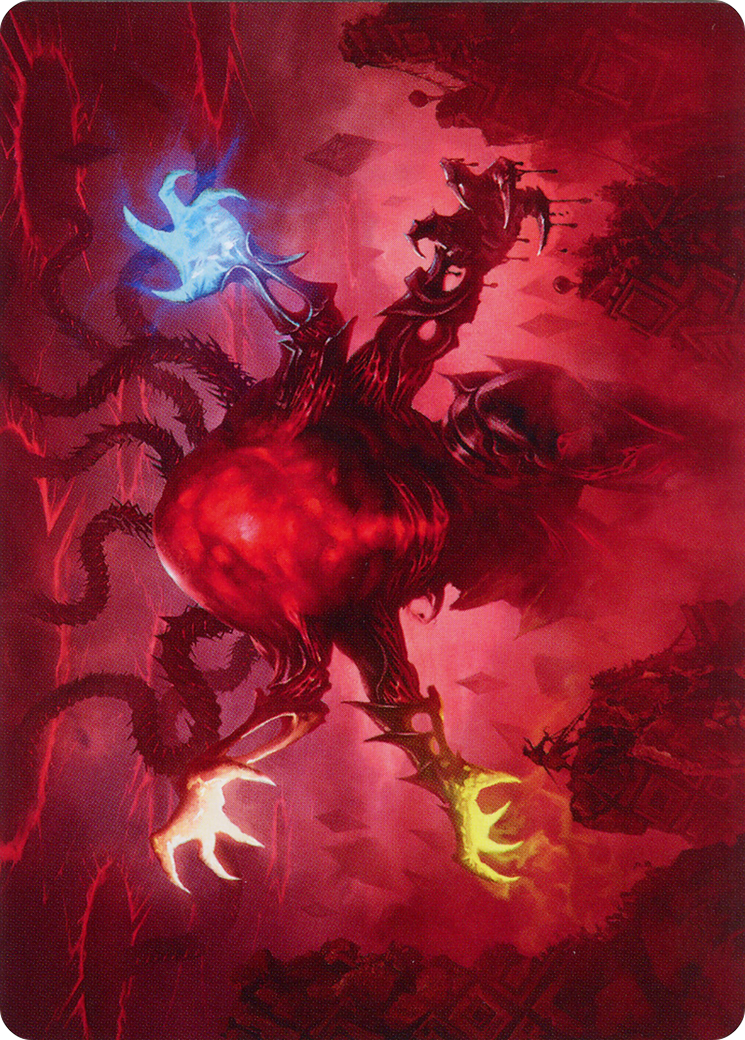 Omnath, Locus of All // Omnath, Locus of All (AMOM-051) - March of the Machine Art Series (Borderless) Foil-3