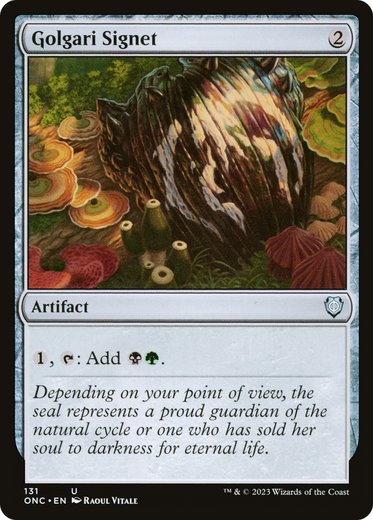 Golgari Signet [Phyrexia: All Will Be One Commander]-1