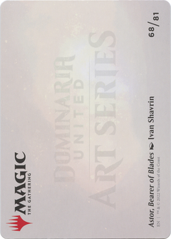 Astor, Bearer of Blades // Astor, Bearer of Blades (ADMU-068) - Dominaria United Art Series (Borderless) Foil-2