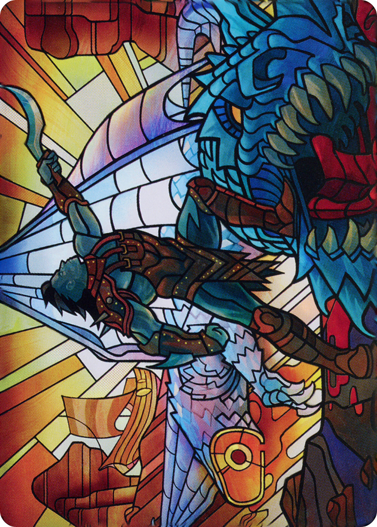Astor, Bearer of Blades // Astor, Bearer of Blades (ADMU-068) - Dominaria United Art Series (Borderless) Foil-3