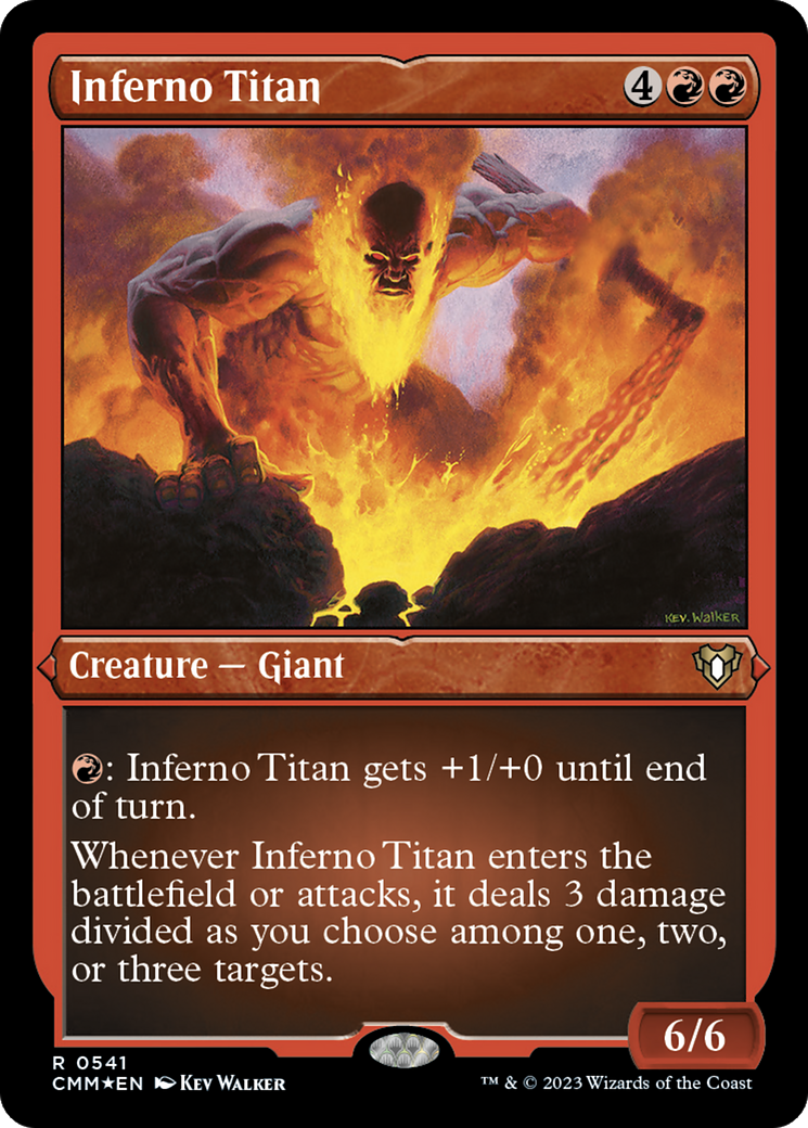 Inferno Titan (CMM-541) - Commander Masters Etched Foil-1