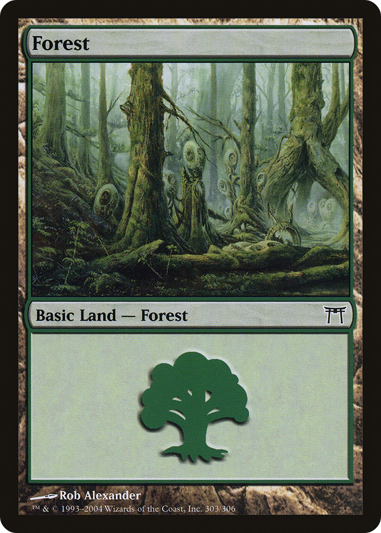 Forest (303) [Champions of Kamigawa]-1